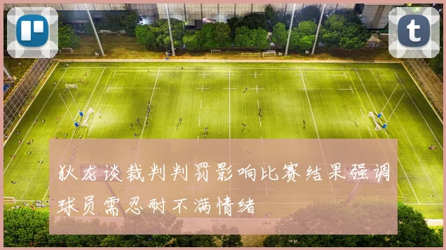 狄龙谈裁判判罚影响比赛结果强调球员需忍耐不满情绪